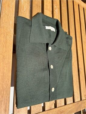 Men's Far Afield “Velzy” merino wool acrylic Anglo-Saxon button up polo